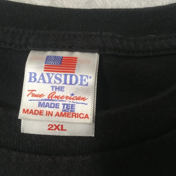 U.S. Air Force Wings Blue Bayside Made American Tee Short Sleeve T-Shirt XXL - Picture 4 of 10